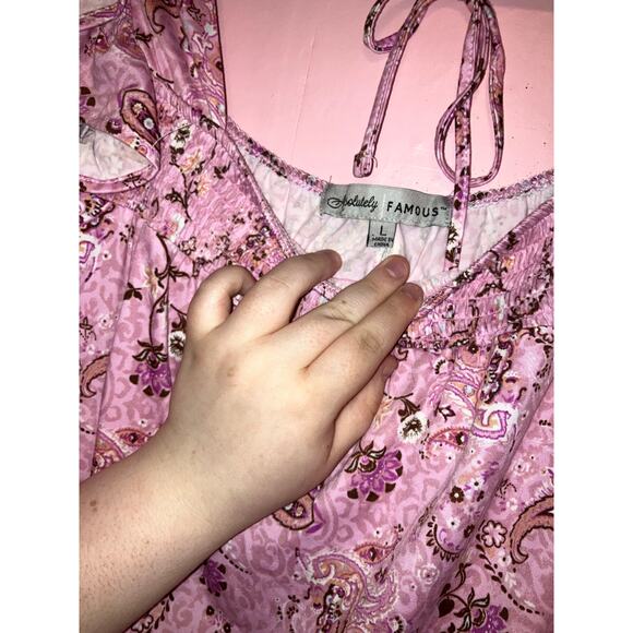 NWT Absolutely Famous boho paisley top size large - Picture 4 of 7